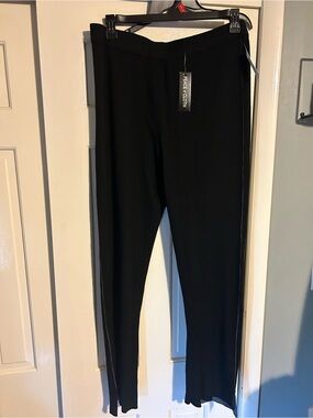 Peace of Cloth Black Wide Leg Pull-On Pants